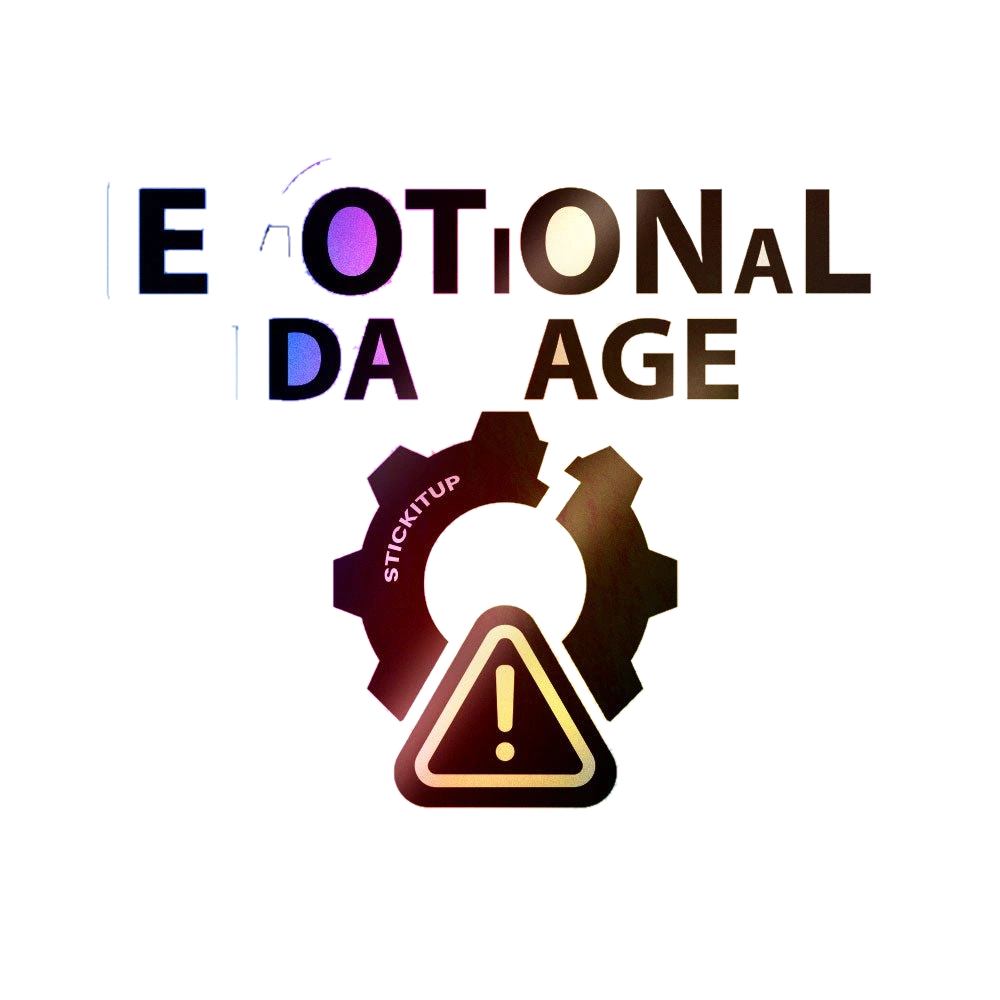 Emotional Damage Holographic Stickers